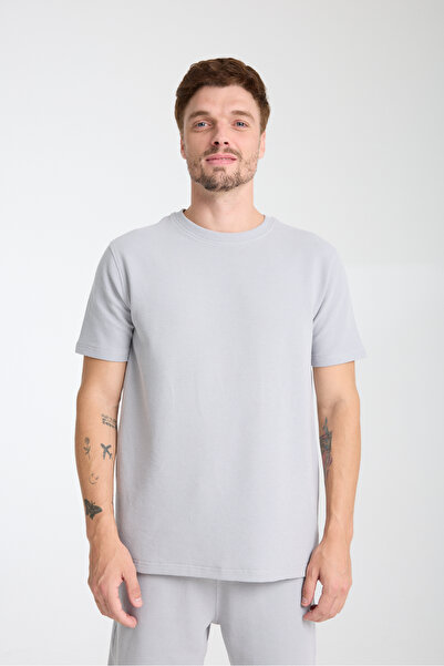 KAPHONE Men's Waffle Fabric Tshirt Shorts Suit