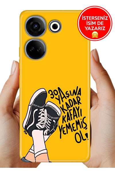 TECNO Camon 20 (CK6n) Kılıf Desenli Baskılı Kamera Korumalı Silikon 30 Yaşına...