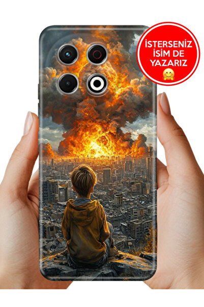 TECNO Spark 30 Pro KL7 Kılıf Ergonomik Resimli Desenli Silikon Çocuklar Ölmesin