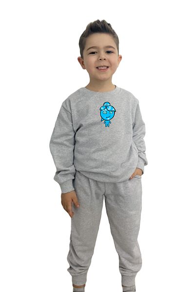 yudemia Fire and Water Water Printed Bottom Top Seasonal Set - Comfortable and Stylish Design for Boys