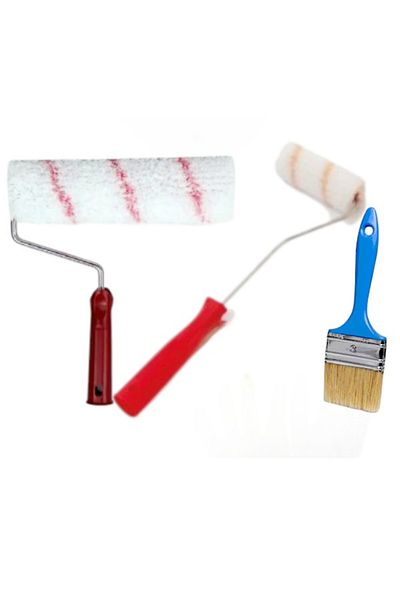 FırsatYapıMarket Superlux Painter Set: Interior and Exterior Wall Roll Cutting Brush No:3 (3Pcs)