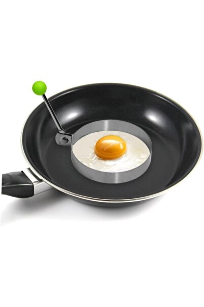 poswicon Premium Kalite Metal Yuvarlak Omlet Krep Kalıbı
