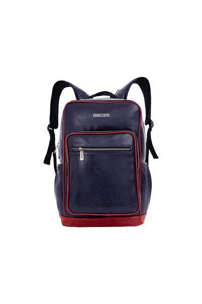 PARAJOHN PARA JOHN Retro Style Unisex Daily Backpack - Blue/Red
