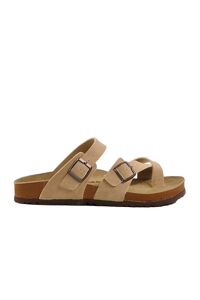 AYAKMOD Μπεζ ελαφριές παντόφλες Unisex 20-320 G