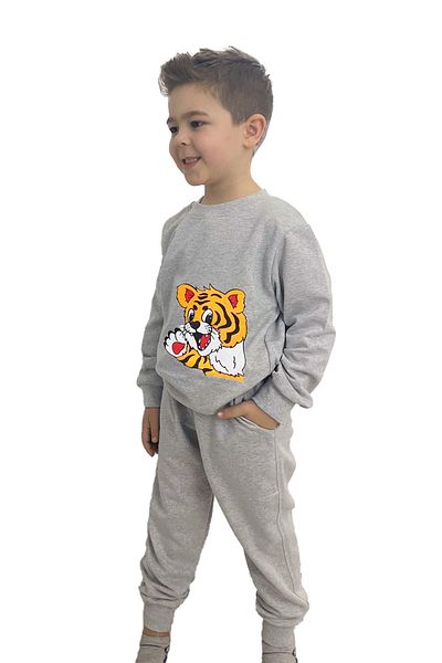 yudemia Lion Print Top and Bottom Seasonal Set - Comfortable and Stylish Design for Boys