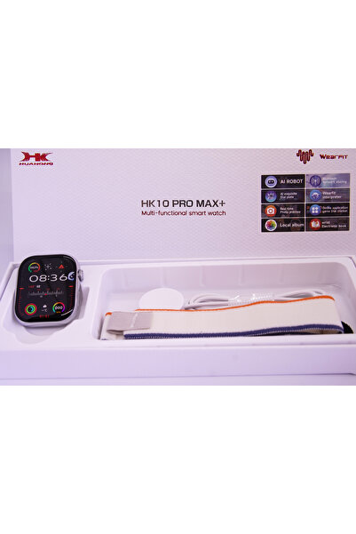 hk NOM TEKNO / HK10 PRO MAX PLUS AKILLI SAAT(ÇİFT KORDON) SLİM KASA
