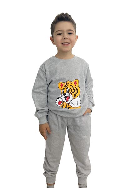 yudemia Lion Print Top and Bottom Seasonal Set - Comfortable and Stylish Design for Boys