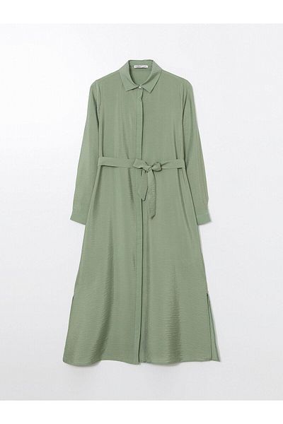 LC Waikiki Γυναικείο πουκάμισο φόρεμα LCWAIKIKI Classic Regular Fit