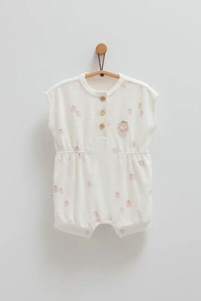 Baby Pars Baby Girl Towel Jumpsuit