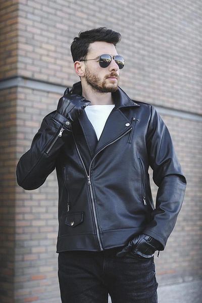 Jaglion Men's Northern Model Leather Jacket