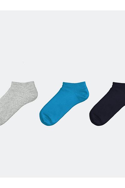 LC Waikiki Lcw Eco Women's Plain Booties Socks 3-Pack