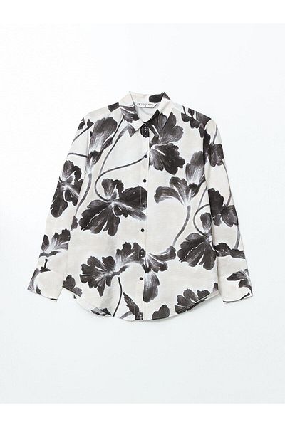 LC Waikiki Lcwaikiki Women's Classic Loose Fit Print Shirt
