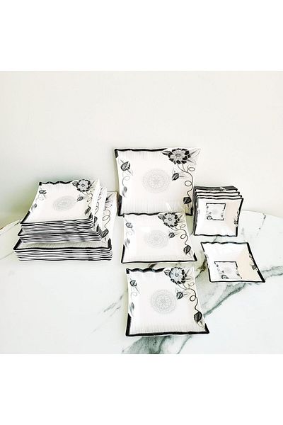 Prime Melamine 47 Pcs Dinner Ware Set for 8 Persons