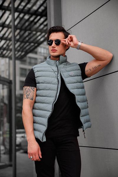 eg38 Mint Green 8010 Marco Thin Inflatable Filling Vest