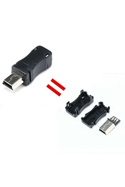CNL 5 Pin Mini Usb Plastik Kapaklı Konnektör