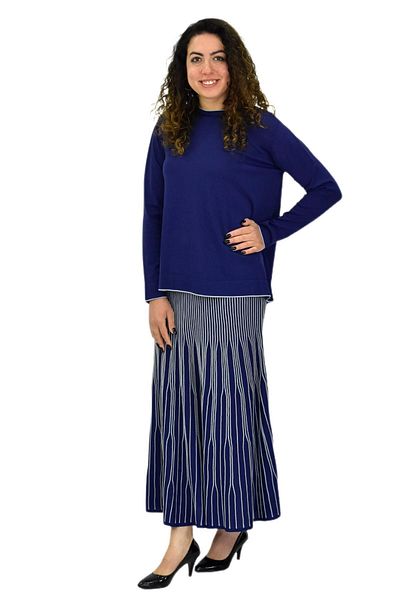 Nefise Women's Mercerized Sweater Skirt Set 140274   Bgl-St04078