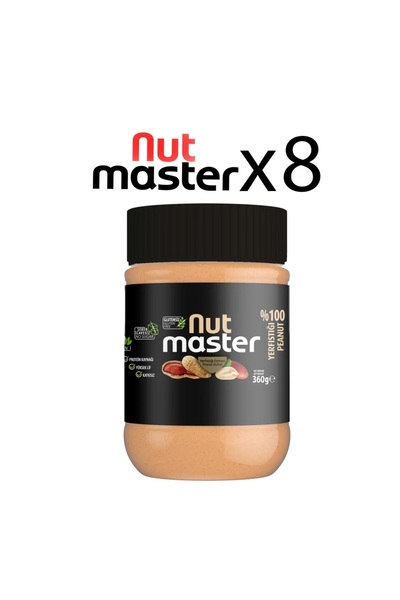 Nut Master Yer fıstığı Ezmesi %100 X 8 KOLİ (360 gr )