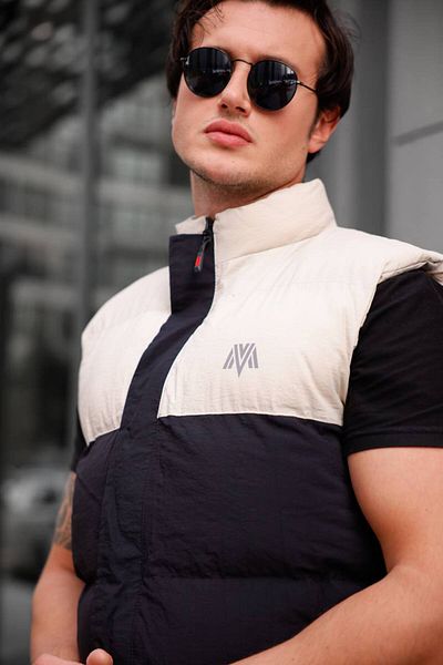 eg38 Marco Piece Inflatable Vest 8004 Cream