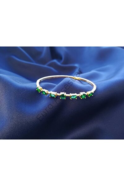 stainless steell أصفاد فولاذية من حجر الزركون الأخضر