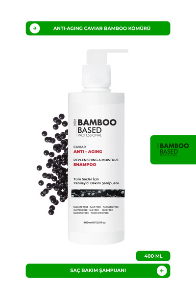 Bamboo Based Professional Anti-Agıng Caviar Bamboo Kömürü Saç Bakım Şampuanı ...