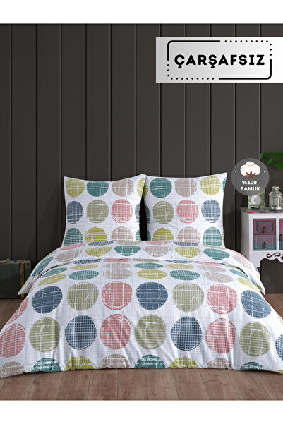 NazeninHome طقم غطاء لحاف مزدوج من رانفورس سوينو، 100% قطن |   بدون ورق سرير