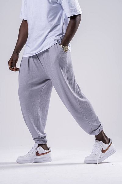Superbluemexico Unisex Twist υφασμάτινο καλοκαιρινό φαρδύ παντελόνι