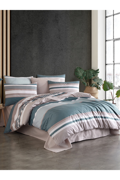 NazeninHome طقم غطاء لحاف من القطن بنسبة 100% من رانفورس إنريكو مزدوج الحجم |...