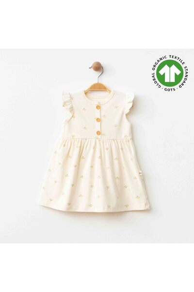 Kids ESLENZA GOTS SERTİFİKALI %100 ORGANİK PAMUKLU BEBEK ELBİSE