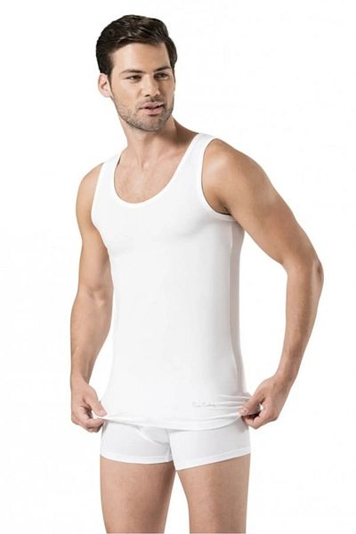 Pierre Cardin Men's White 2-Piece Undershirt Modal R.O.Z.1.Z.4.E.0.L.T.T.