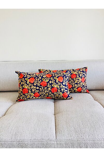 TheBohoHomeDecor Yaşam Çiçeği Serisi - Cemre Kaşmir İkili 30*50 Kırlent/Yastı...