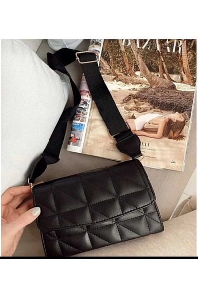 MAC&MOS Women's Black Chain Strap Hand and Shoulder Bag