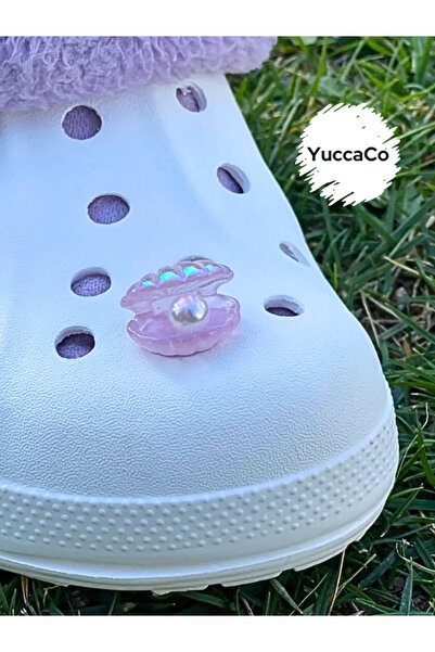 Crocs 3 Boyutlu İncili İstiridye Crocs Süsü/3D Crocs Charm