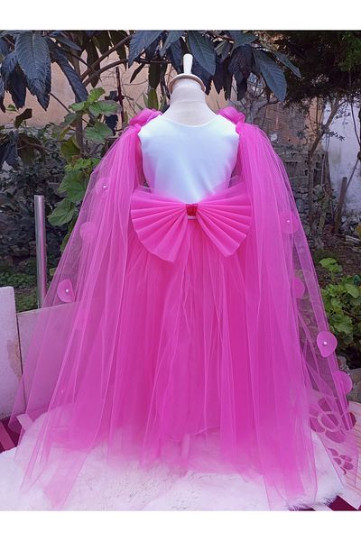 Niliya çocuk giyim Pink Princess Model Şerep Costume