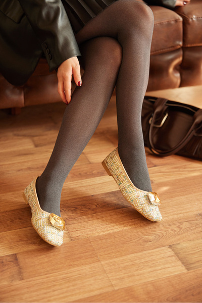 MİLAYA SHOES حذاء ميلا ستون مفصل يومي للنساء
