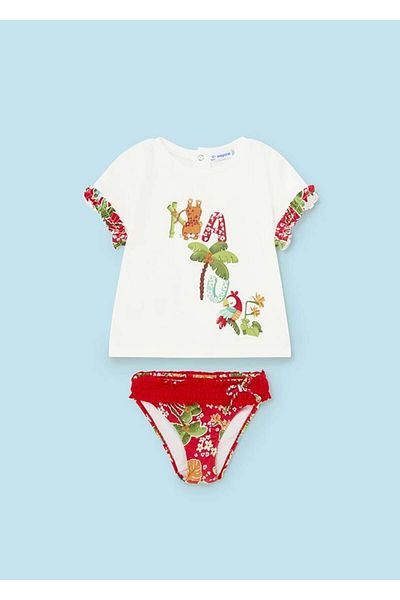 MAYORAL Baby Girl Tshirt Swimsuit Set