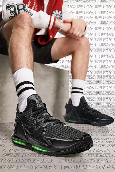 Nike Lebron Witness 6 Air Max Unisex Basketball Shoes Black Basketball Shoes Black