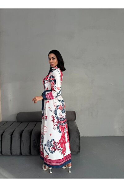 suphias Imported Babel Fabric Dress (Sash Included)