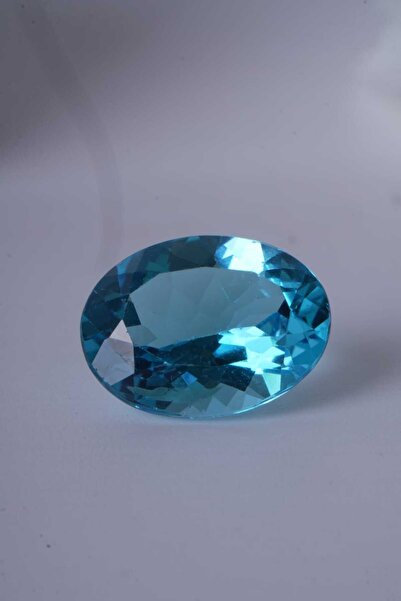Aksesuaring 10.00Ct Naturel Blue Topaz Taş