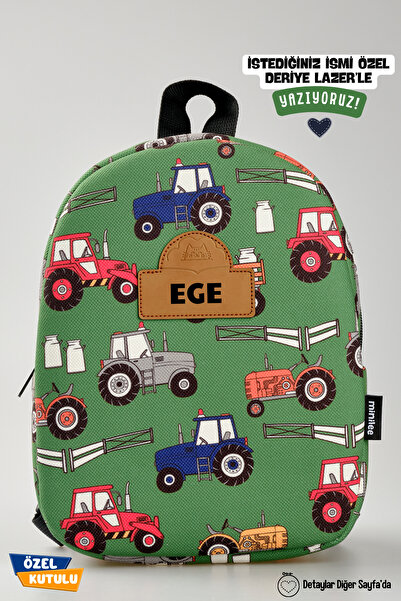 Minilee KİŞİYE ÖZEL İSİMLİ - Çiftlik Traktörleri 0-8 Yaş - Kreş, Anaokulu Çoc...