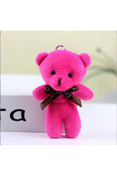 Wolawood Yumoş Peluş Ayıcık Anahtarlık Şirin Sevimli Mini Çanta Aksesuarı Sürpriz Ayı Şık Zarif Hediyelik