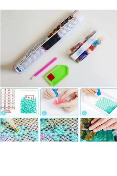 bilteknik 5D Diamond Bead Painting Kit 30X40Cm