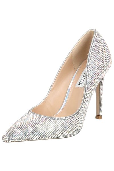 Steve Madden Evelyn-R Strieborné iridescentné bežecké topánky