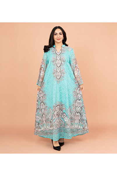 IKKXA جلابية مطرزة بنقشة زهور