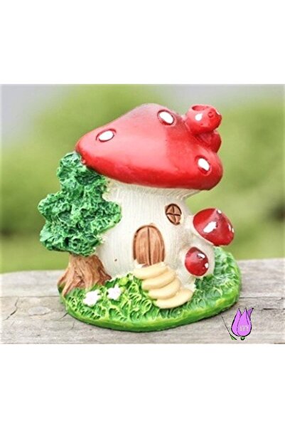 morlalem m 3 Boyutlu 5,5cm Şirinler Mantar Ev Ağaç Çiçek Silikon Kalıp K-145,...