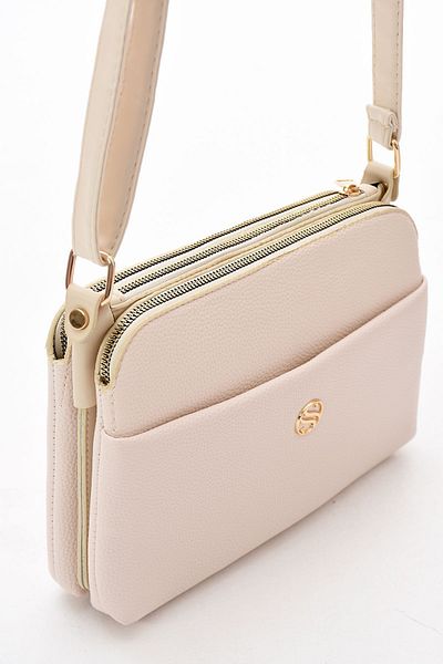H&D COLLECTİON Πολύχρηστη τσάντα ώμου με επένδυση με μακρύ λουράκι 4 θέσεων 1408