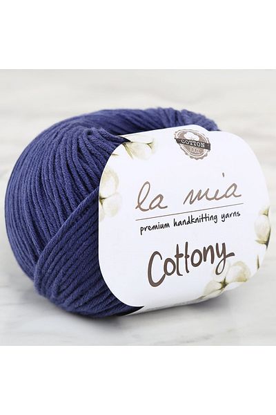 Kuzgun Online Shop La Mia Cottony Navy Blue Hand Knitting Lanyard - L038