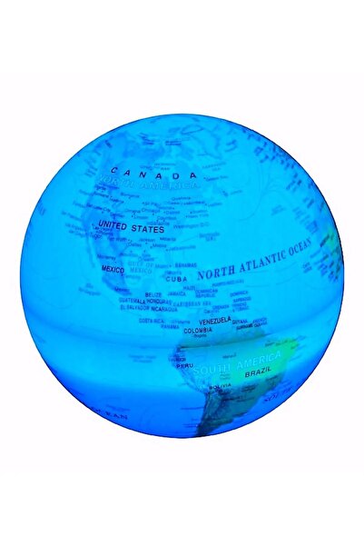 bilger Led Işıklı Dönen Sihirli Dünya Küre Dünya Haritası