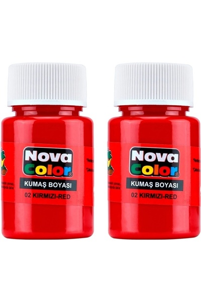 Modellino 2'li Nova Color Şişe Kumaş Boyası Forma Tişört Tekstil Çanta Ayakka...