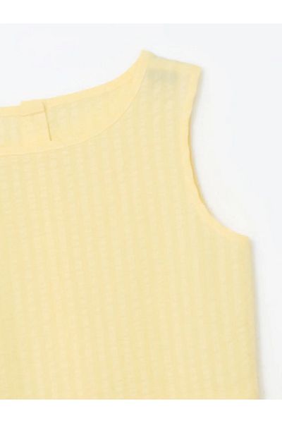LC Waikiki Lcw Eco Yellow Bicycle Collar Girl Dress