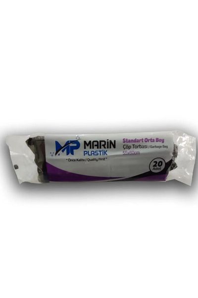 MARİN Trash Poch. Standard Medium Size 55*60 cm 20 Pieces X 1 Package
